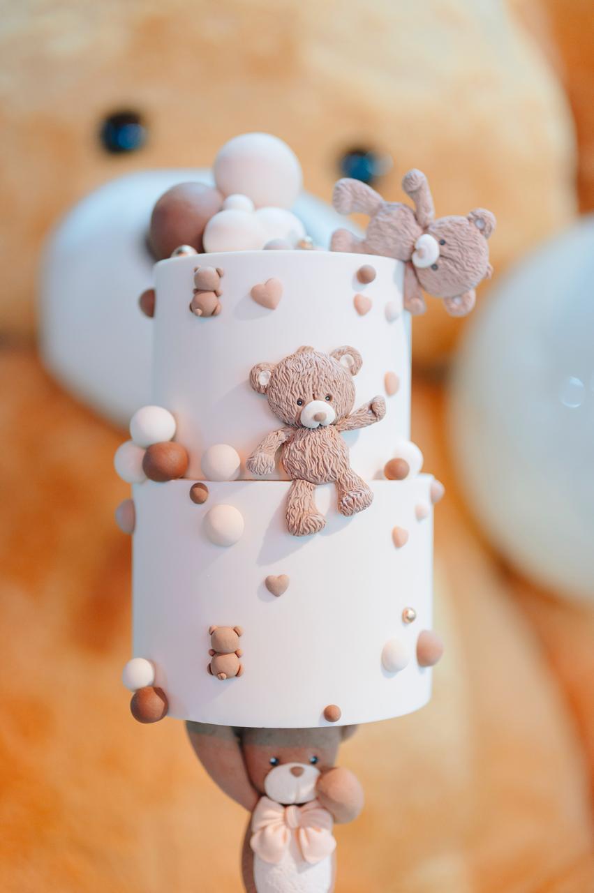 Torta personalizada con ositos tiernos